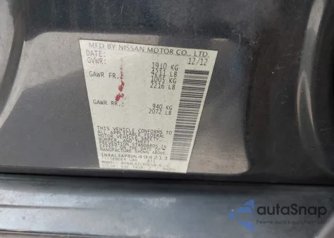 2013 Nissan Altima 2.5 Sl from USA, damaged, VIN 1N4AL3AP8DN494213